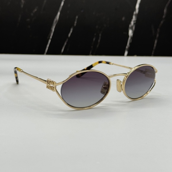 NEW SMU 52Y ZVN5D1 MIU MIU MU52YS ZVN5D1 GOLD MU 52Y ZVN5D1 WOMEN SUNGLASSES